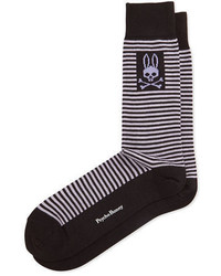 Neiman Marcus Thin Striped Socks