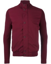 Z Zegna Stand Up Collar Contrast Jacket