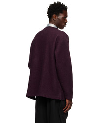 South2 West8 Purple Brushed Cardigan