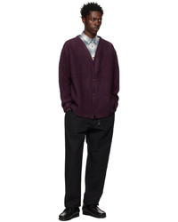 South2 West8 Purple Brushed Cardigan