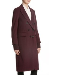 Burberry Cairndale Knit Trim Cashmere Coat