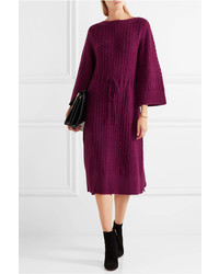 See by Chloe See By Chlo Crochet Knit Dress Plum