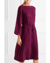 See by Chloe See By Chlo Crochet Knit Dress Plum
