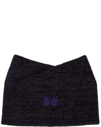 Dark Purple Knit Scarf