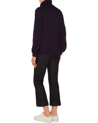 Iris and Ink Alessandra Turtleneck Cotton And Wool Blend Sweater