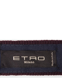 Etro Reversible Jacquard Knit Wool Tie