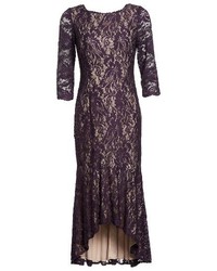Alex Evenings Lace Highlow Gown
