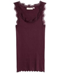 H&M Ribbed Tank Top With Lace