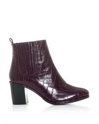 Opening Ceremony Brenda Embossed Leather Ankle Boots