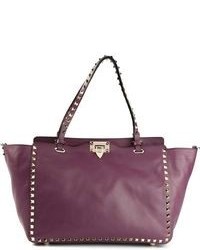 Dark Purple Leather Bag