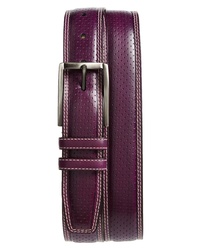 Mezlan Alfa Perforated Leather Belt