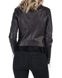 Paige Danette Leather Moto Jacket