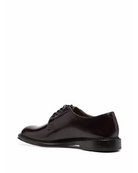 Doucal's Almond Toe Leather Derby Shoes