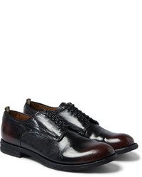 Officine Creative Anatomia Glossed Leather Derby Shoes