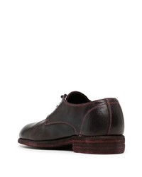 Guidi Contrast Stitch Leather Derby Shoes