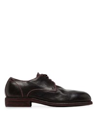 Guidi Contrast Stitch Leather Derby Shoes
