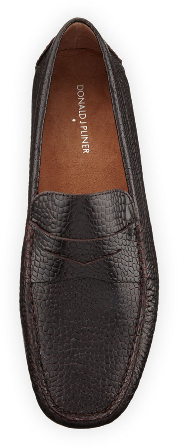 donald j pliner crocodile loafers