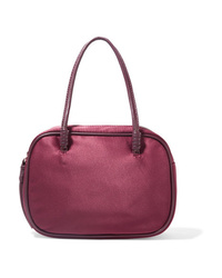 Dark Purple Leather Handbag