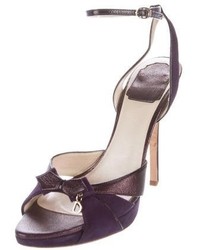 Christian Dior Bow Embellished Platform Sandals