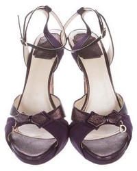 Christian Dior Bow Embellished Platform Sandals
