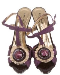 Kate Spade New York Embellished T Strap Sandals