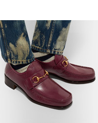 Gucci Horsebit Leather Loafers