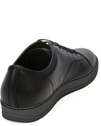 Lanvin Grainy Leather Low Top Sneaker