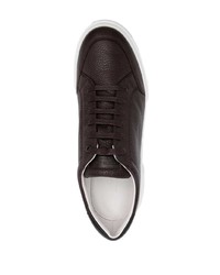 Giorgio Armani Herren Pebbled Leather Sneakers