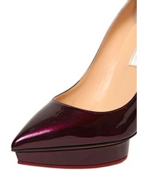 120mm Glossy Patent Leather Pumps