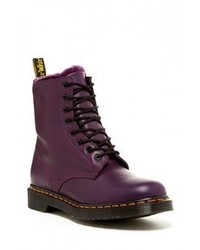 Dark Purple Leather Shoes