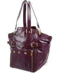 Saint Laurent Yves Patent Leather Downtown Bag