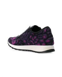 Just Cavalli Textured Leopard Print Runner Sneakers