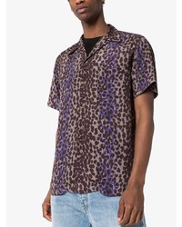 Wacko Maria Leopard Print Short Sleeve Shirt