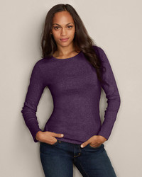 L, NEW Eddie Bauer Women's Long Sleeve V Neck Shirt  Purple Top, Large  Long Tshirt, not_nwt - Eddie Bauer – Buttons & Beans Co.