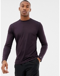New Look Sport Long Sleeved T Shirt In Purple