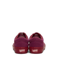 Vans Pink Nubuck Old Skool Lx Sneakers