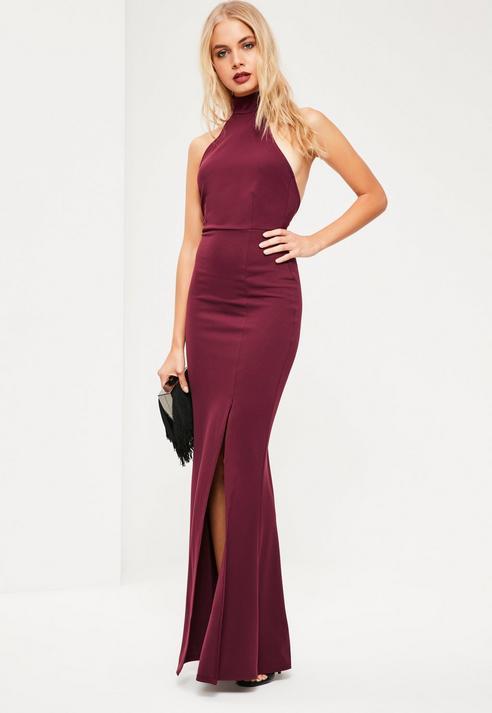 Missguided choker deals maxi dress