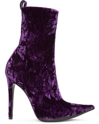 Dark Purple Mid-Calf Boots