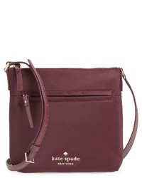 Dark Purple Nylon Crossbody Bag