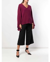 Federica Tosi V Neck Loose Knit Sweater