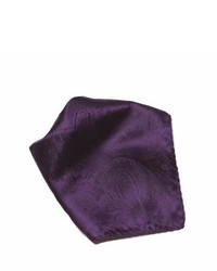 Dark Purple Paisley Pocket Square