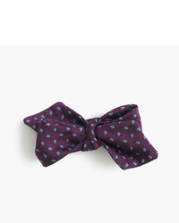 Dark Purple Paisley Silk Bow-tie