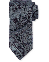 Brioni Paisley Print Silk Tie