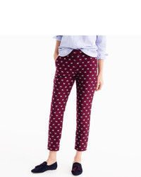 J.Crew Cropped Pant In Terrier Jacquard