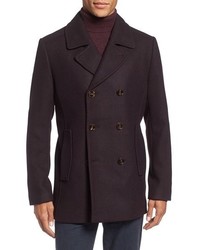 Ted Baker London Double Breasted Twill Peacoat
