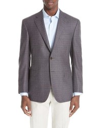 Canali Classic Fit Check Wool Cashmere Sport Coat