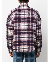 Amiri Boucl Effect Plaid Shirt