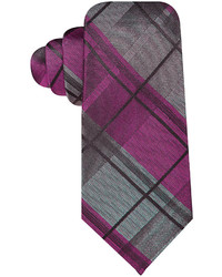Ryan Seacrest Distinction Large Tonal Plaid Slim Tie