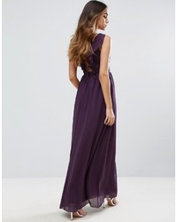 Little Mistress Embellished Maxi Dress With Tie Back