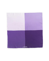 J.Z. Richards Silk Pocket Square Purple One Size